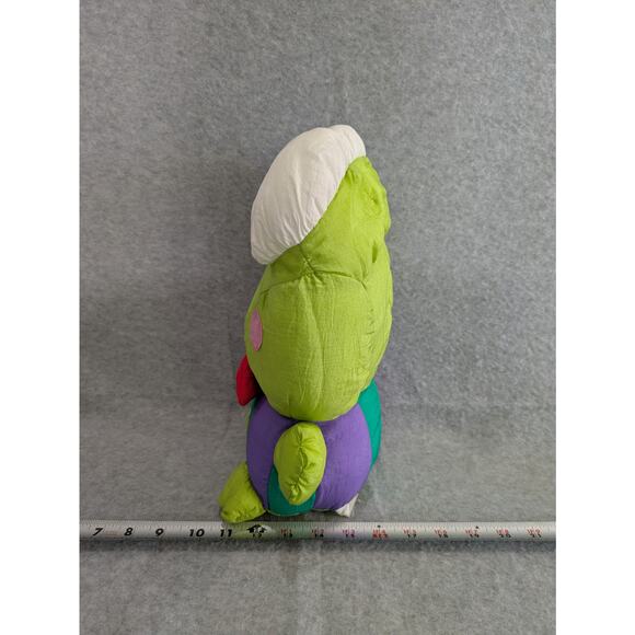 Vintage Sanrio Keroppi Plush Polyester Fiber Stuffed Animal Frog Green Purple - Picture 4 of 7